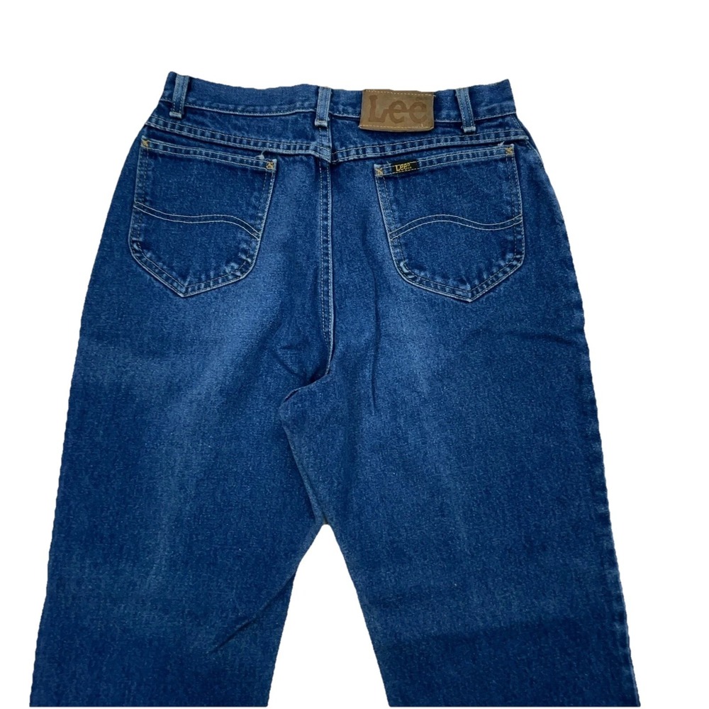 Vintage‎ Lee Jeans Women 14 Petite Loose Baggy Mom Dark 29x29 USA 80s 90s USA